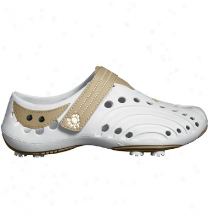 Dawgs Womens Golf Spirit Nrw Colors - White/tan Golf Shoes