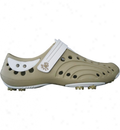 Dawgs Womens Golf Spirit Shoes (tan/white)