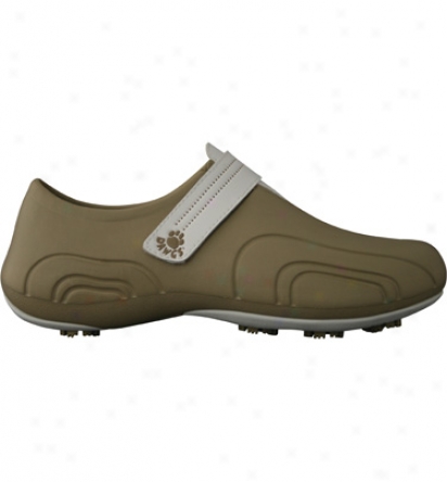 Dawgs Womens Golf UltraliteS hoes (tan/white)