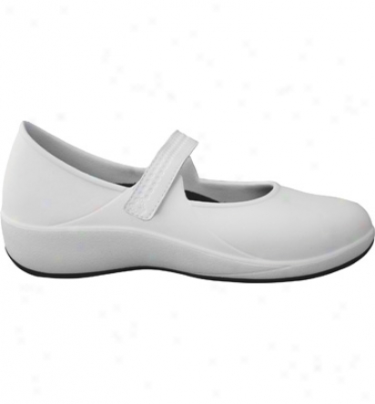 Dawgs Womens Mary Jane Pro - White/black Casual Soes