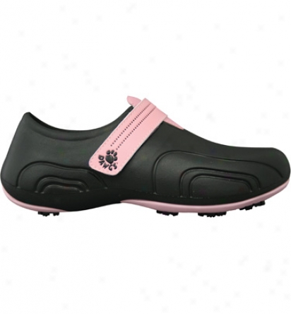 Dawgs Womens Ultralite Golf Shoes (black/soft Pink)