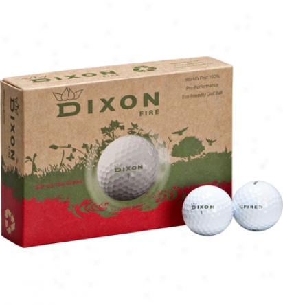 Dixon Golf Logo Fire Golf Balls