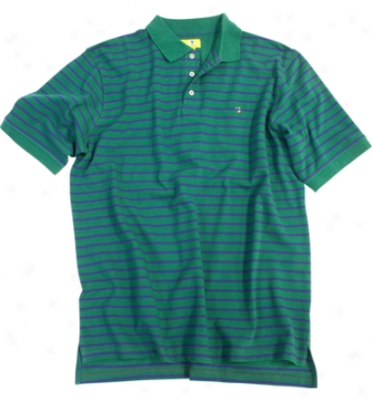 Duck Head Mens Elegant Thin Stripe Pique Polo