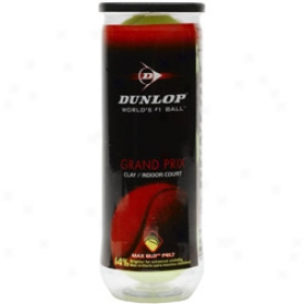 Dunlop Tennis Grand Prix Clay/indoor Tennis Balls - Can