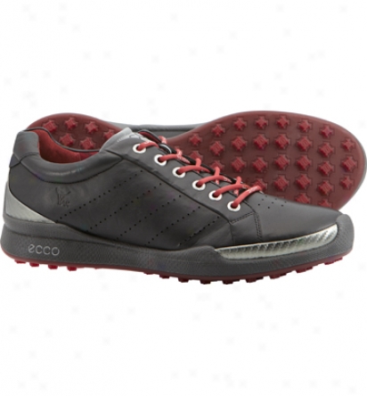 Ecco Mens Biom Hybrid - Black/brick Golf Shoes