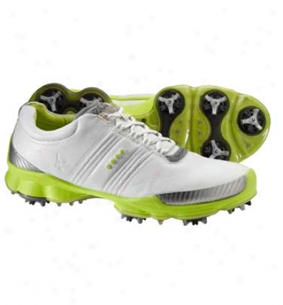 Ecco Mens Biom Hydromax Golf Shoes (white/lime Punch)