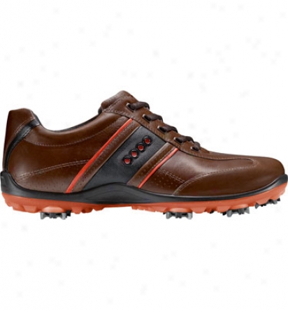 Ecco Mens Casual Cool Ii Hydromax Golf Shoes (bison/fire/black)