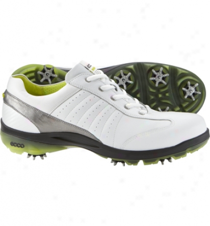 Evco Mens Cool Iii - White/silver/lime Golf Shoes