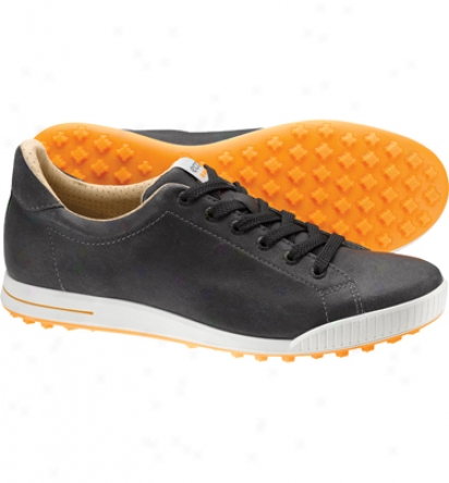 Ecco Mens Golf Street Premier Golf Shoes (black/moonless/fanta)