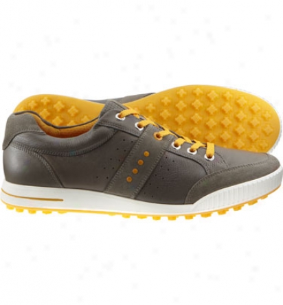 Ecco Mens Street Premier - Warm Grey/fanta Golf Shoes