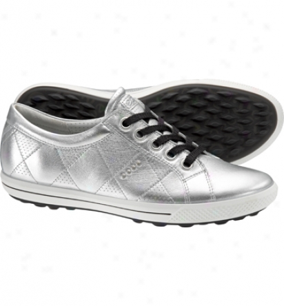 Ecco Womens Golf Street Premier Golf Shoes (Window Silver)