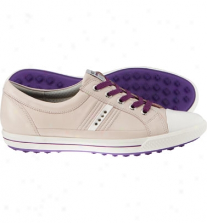 Ecco Womens Golf Street - White/pale Lilac Golf Shoes