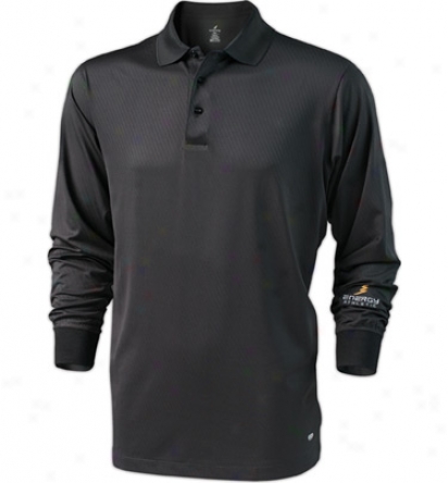 Energy Athletic Mens Long Sleeve Tech Ionx Golf Shirt