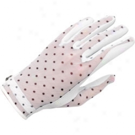 Evertan Womens B&w Dots Designer Golf Glove