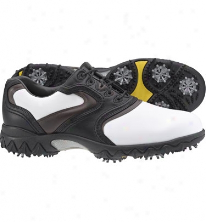 Footjoy Mens Contour Series - White/balck Golf Shoes (fj#54126)
