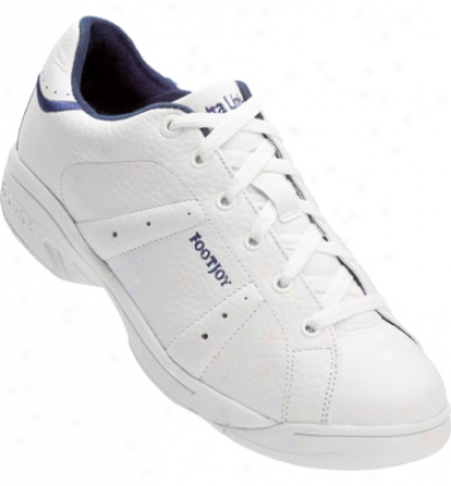 Footjoy Mens Extra Lights Iii Accidental Shoes (white/navy) - Fj# 62783