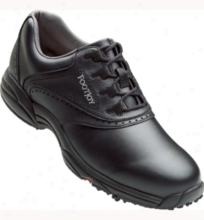 Footjoy Mens Greenjoyz Golf Shoes (black/black) - Fj# 45449