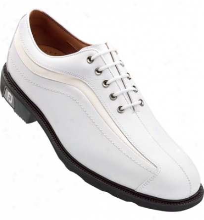 Footjoy Mens Icon Golf Shoes (white/white Wave) - Fj# 52315