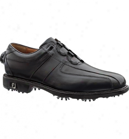 Footjoy Mens Icon Reelfit - Black/black Golf Shoes (fj#52228)