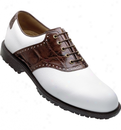 Footjoy Mens Professional Spikeless ( Fj#57042) - Pale/ Dark Brown Golf Shoes