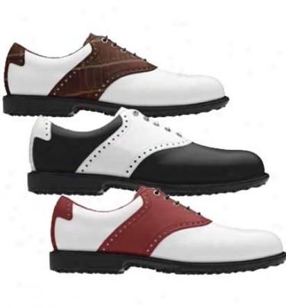 Footjoy Mens Professional Spikeless Traditional SaddleM yjoys Golf Shoes - Fj# 52770