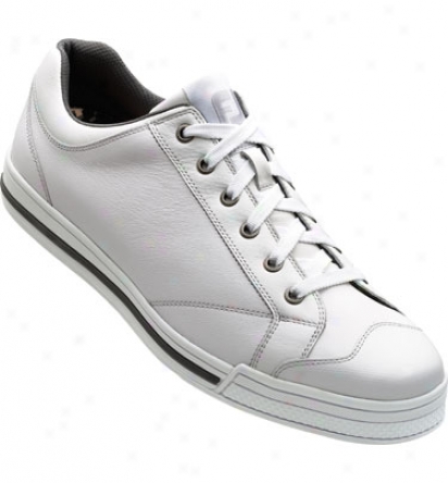 Footjoy Mens Retro Court - White Spikless Shoes (fj#62607)