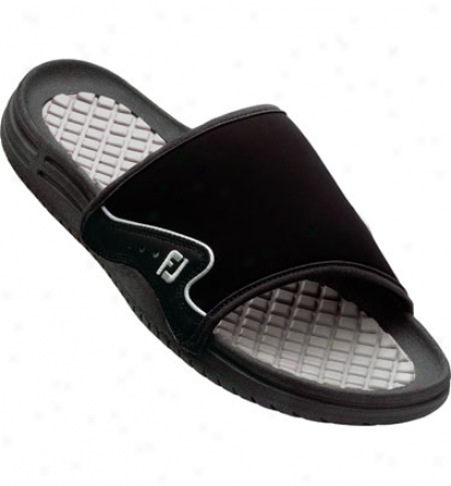 Footjoy Mens Slide Ii - Black/white (fj#6903)