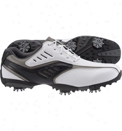 Footjoy Mens Street - White/black Golf Shoes (fj#56478)