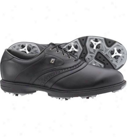 Footjoy Mens Superlites - Black Goo Shoes (fj#58166)