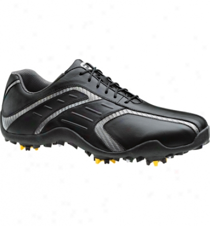 Footjoy Mens Superlites Golf Shoes (black/black/silver) - Fj# 58109