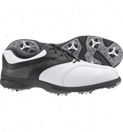 Footjoy Mens Superlites - White/black Golf Shoes (fj#58174)
