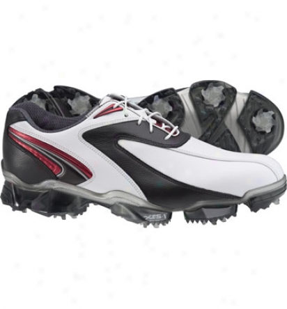 Footjoy Mens Xps-1 - White/black/red Detail Golf Shoes (fj#56025)