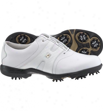 Footjoy Womens Dryjoys -W hite Golf Shoes (fj#99004)