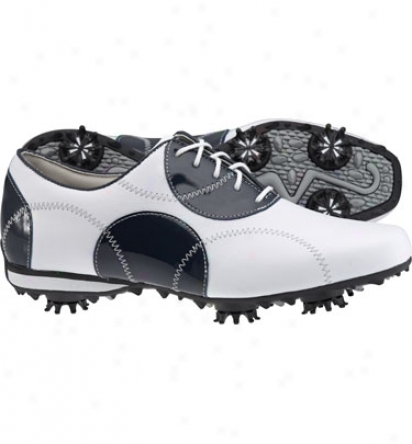 Footjoy Womens Lopro Assemblage - White/navy Golf Shoes (fj#97141)