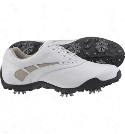 Footjoy Womens Lopro Collection - White/taupe Golf Shoe (fj#97228)