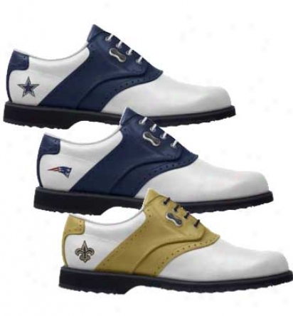 Footjoy Womens Nfl Dryjoys Spikeless Myjoys Golf Shoes - Fj# 99562