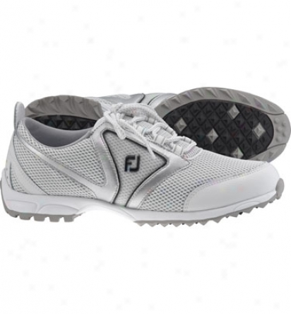 Footjoy Womens Summer Series - Light Grey/silver Golf Shoes (fj#98901)