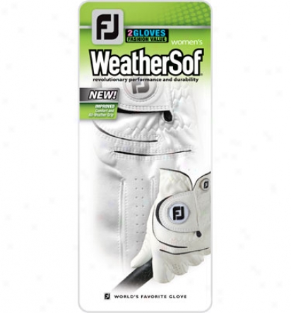 Footjoy Womens Weathersof Glove 2-pack