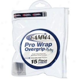 Gamma Pro Wrap Overgrip 15 Piece Resealable Tour Pack