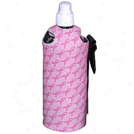 Glove It Nicole Miller Pink Ribbon Water Bottle