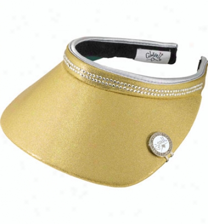 Glove It Womens Crystal Bling Visor With Cardinal's office Clip