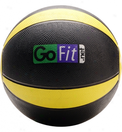 Gofit Ultimate Rubber Drug Ball With Pebbly Grip Surface And Core Performance Training Dvd