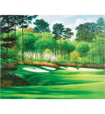 Golf Gifts & Gallery Unframed 17 In.x15 In. Canvas Augusta #13