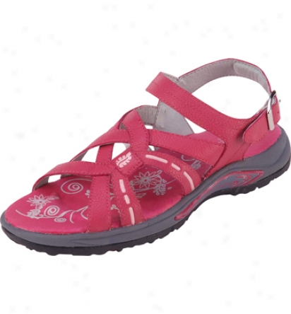 Golfstream Womens Spiked Golf Sandal (fuschia)