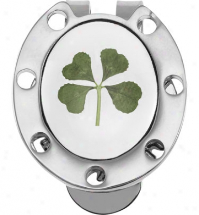 Good Luck Brand 4 Leaf Clover Horseshoe Hat Clip Dance Maroer