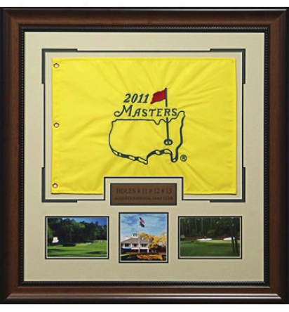 Gotta Have It Golf 2011 Official Masters Flag Framed Display