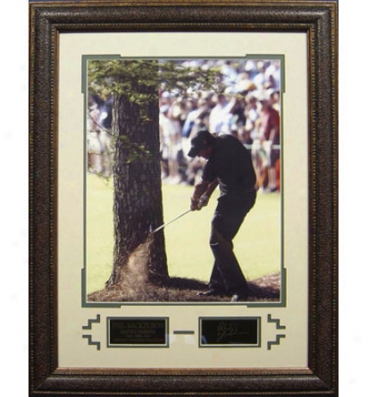 Gotta Have It Golf Phil Mickelson Engraved Signature In.shot Of His Career In. Display