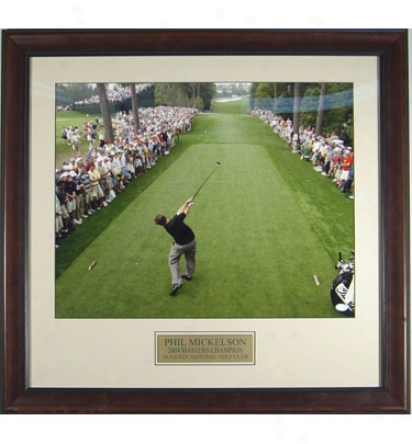 Gotta Have It Golf Phil Mickelso In.down The Fairway In. 2004 Masters Display Photo