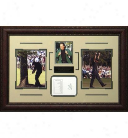 Gotta Have It Golf Phil Mickelson Three Photo Collabe And Authentic Augusta National Members Scorecard