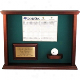 Great Golf Memories Personalized Hole-in-one Ball And Scorecard Shadow Box